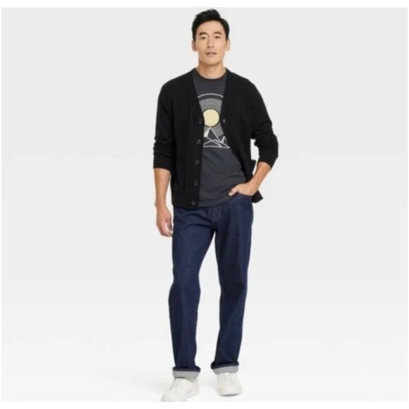 Goodfellow & Co Men’s V-Neck Button Down Cardigan Sweater size XL NWT - Picture 2 of 5